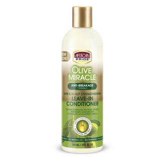 African Pride Olive Miracle Care Hitzeschutz- und Glanznebel 118 ml, Repariere meine Haare